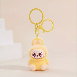 THE MONSTERS Labubu 3D Popmart Keychain - Yellow